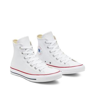 Converse Chuck Taylor All Star Pelle Hi Bianco Uomo Taglie 42