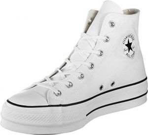 Converse Chucks Plateau Bianco 560846C Chuck Taylor all Star Lift - Hi Bianco Nero Bianco