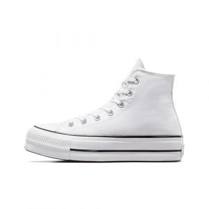 Converse Chucks Plateau Bianco 560846C Chuck Taylor all Star Lift - Hi Bianco Nero Bianco