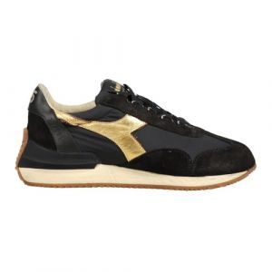 Diadora Womens Equipe Mad Italia Luna Lace Up Sneakers Shoes Casual - Black