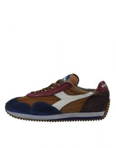 Diadora Scarpe Heritage Equipe H Dirty Stone Wash Evo Sneaker Unisex Marrone Nocciola Hazel Brown (Numeric_46)