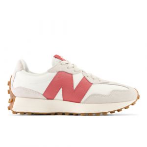 New Balance Unisex 327 in Beige/Rossa