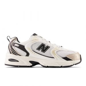 New Balance Unisex 530 in Bianca/Beige/Nero