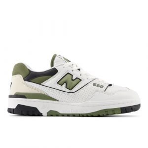 New Balance Unisex 550 in Bianca/Verde/Nero/Beige