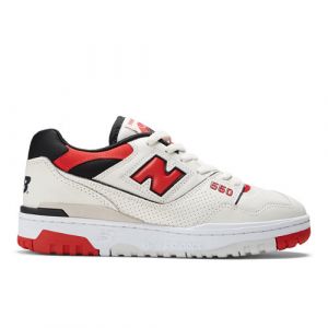 New Balance Unisex 550 Premium in Bianca/Rossa/Nero