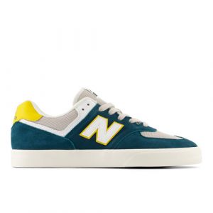 New Balance Uomo NB Numeric 574 Vulc in Blu/Giallo