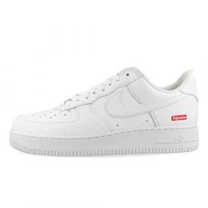 Nike mens Air Force 1 Low Supreme Mini Box Logo White