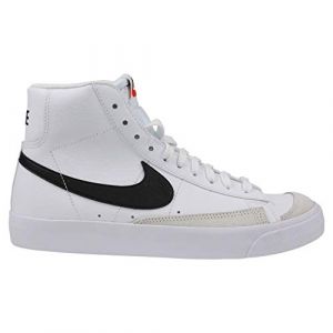 NIKE -SNEAKERS MID -CHIUSURA CON LACCI -TOMAIA IN PELLE -FODERA IN TESSUTO -SUOLA IN GOMMA bianco BIANCO/NERO 35?