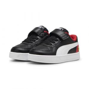 PUMA Sneaker Scuderia Ferrari Caven 2.0 per Bimbi ai Primi Passi 26 Black White Rosso Corsa Red