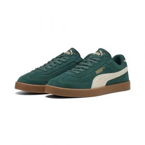 PUMA Sneakers Club II Era in Suede Unisex 39 Dark Myrtle Alpine Snow Gum Green White Beige