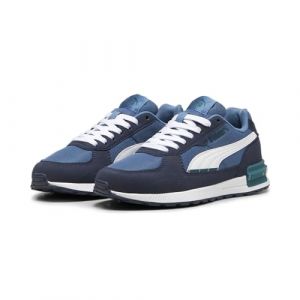 PUMA Scarpe da Ginnastica Graviton Youth 38.5 Blue Horizon White Club Navy Cold Green