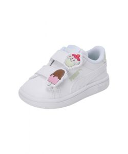 PUMA Sneakers Smash 3.0 Badges per Bambini 22 White Green Illusion