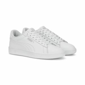 Puma Sneakers Pelle Smash 3.0 Bianco Bambina Taglie 39