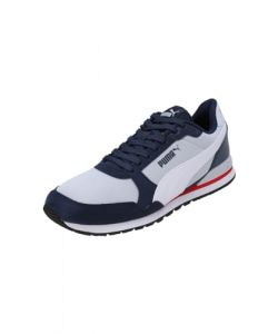 PUMA Scarpe da Ginnastica ST Runner v3 in Rete 42 Silver Mist White Club Navy for all Time Red Black Gray Blue