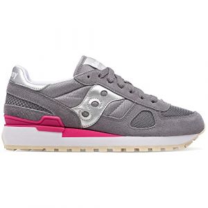 Saucony Scarpe Donna Shadow Original Nuova Collezione S1108-834 Grey Silver (Numeric_40_Point_5)