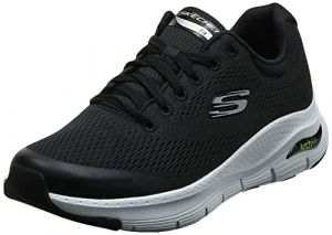 Skechers Arch Fit - Nero/Bianco Polyester