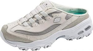 Skechers Sport Women's D'Lites White/Vapor/Silver Slip-On Mule Sneaker 10 W US