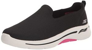 Skechers Performance Go Walk Arch Fit Black/Hot Pink 9 B (M)