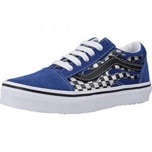 Vans Old Skool Reflect Check Flame Blu 30