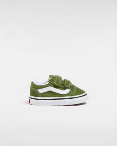 VANS Scarpe Con Strappo Bambino/a Old Skool (1-4 Anni) (pesto) Toddler Verde, Taglia 26