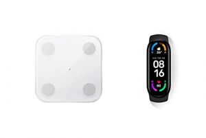 Xiaomi Mi Smart Band 6 and Scale