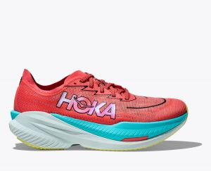 Hoka Mach X2 Grapefruit/Electric Coral da Uomo