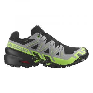 Scarpe trail running Salomon Speedcross 6 GTX (Colore: Black-Alloy-Green Gecko, Taglia: 43)