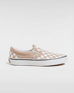 Vans - Scarpe Classic Slip-On Checkerboard, Uomo, Marrone, Taglia: 44