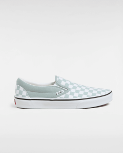 Vans - Scarpe Classic Slip-On Checkerboard, Uomo, Grigio, Taglia: 45
