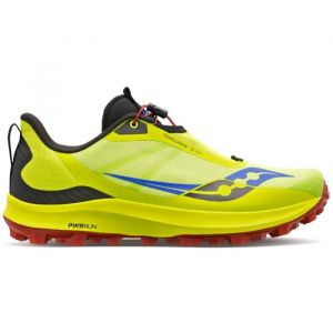 Saucony Peregrine 12 ST Tg. 44 Verde - Scarpe da Trail per Uomini, Massima Aderenza e Comfort in Terreno Impervio