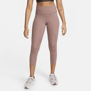 Leggings da running a lunghezza ridotta e vita media Nike Fast - Donna - Viola