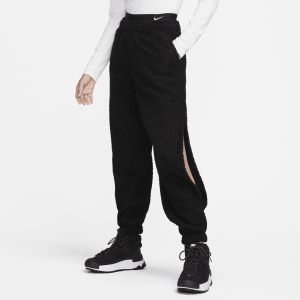 Pantaloni jogger in fleece high-pile Nike Sportswear Collection ? Donna - Nero