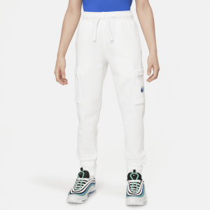 Pantaloni cargo in fleece con grafica Nike Sportswear ? Ragazzo - Bianco