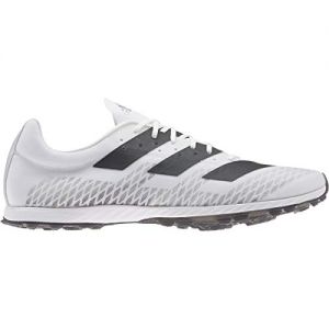 adidas Adizero XC Sprint Shoe - Men's Track & Field White/Core Black/Silver Metallic