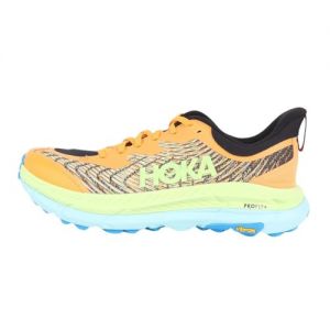 HOKA Mafate Speed 4 Uomo Scarpa da Trail Running REATTIVA in Suola Vibram - Colore: Solar Flare/Lettuce (44 2/3)