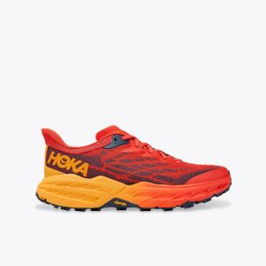Hoka Speedgoat 5 Trail Running Shoes Rosso Uomo