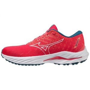 Mizuno Women Wave Inspire 19 Stability Running Shoe Running Shoes Red - White 5