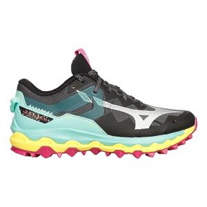 Mizuno Women Wave Mujin 9 Trail Running Shoe Running Shoes Grey - Green 7