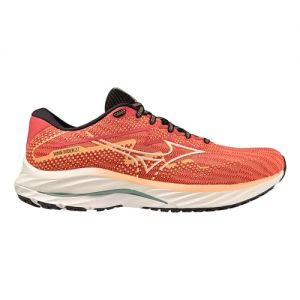 Mizuno Men Wave Rider 27 Neutral Running Shoe Running Shoes Red - Coral 9