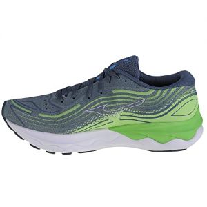 Mizuno Men Wave Skyrise 4 Neutral Running Shoe Running Shoes Green - Grey 11