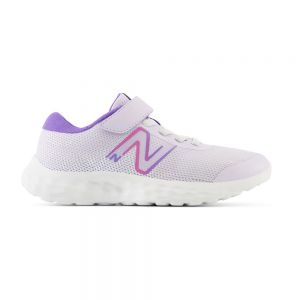 New Balance 520v8 Bungee Lace Running Shoes Viola Ragazzo