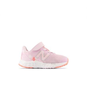 New Balance Bambino Fresh Foam Arishi v4 Bungee Lace with Top Strap in Rosa, Synthetic, Taglia 22.5