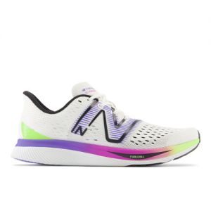 New Balance Donna FuelCell SuperComp Pacer in Bianca/Blu/Verde/Rosa, Mesh, Taglia 39