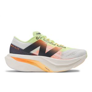 New Balance Donna FuelCell SuperComp Elite v4 in Bianca/Verde/Arancia, Synthetic, Taglia 37