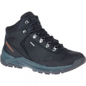 Merrell Erie Mid Leather Waterproof Hiking Boots Nero Uomo