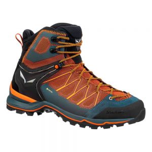 Salewa Mtn Trainer Lite Mid Goretex Mountaineering Boots Arancione,Blu Uomo
