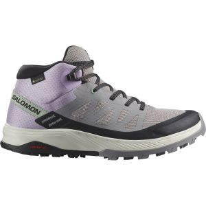 Salomon Outrise Mid Goretex Hiking Shoes Viola Donna
