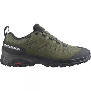 Salomon X-ward Leather Goretex Hiking Shoes Verde Uomo