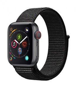 Apple Watch Series 4 40mm (GPS + Cellular) - Cassa In Alluminio Color Grigio Siderale Con Nero Cinturino Sport (Ricondizionato)