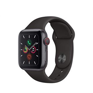 Apple Watch Series 5 40mm (GPS + Cellular) - Cassa In Alluminio Color Grigio Siderale Con Nero Cinturino Sport (Ricondizionato)